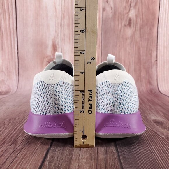 Allbirds Womens 8.5 Tree Dasher Relay Running Shoes Blizzard Thrive Teal Purple - Picture 12 of 14